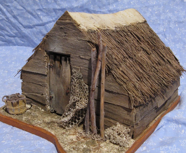 Cabane camargaise de pêcheur en planches